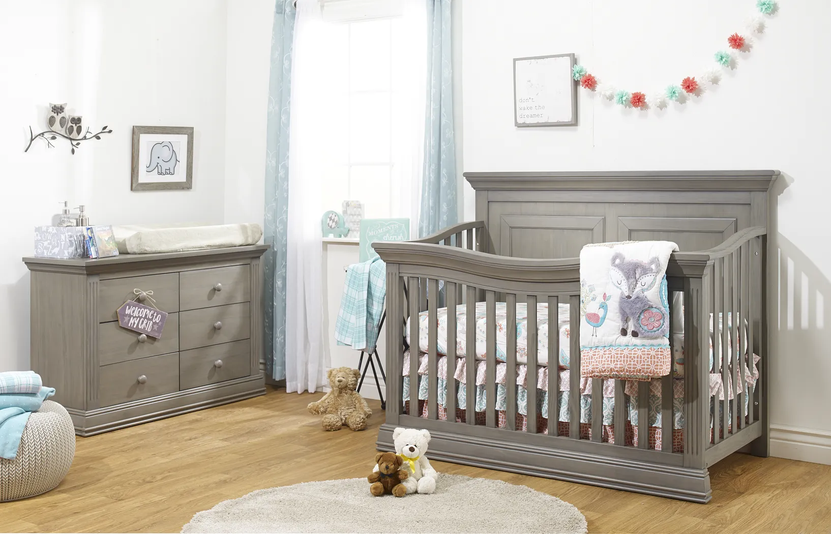 Kids Alriga Beige Convertible Crib - Thumbnail - Image 2
