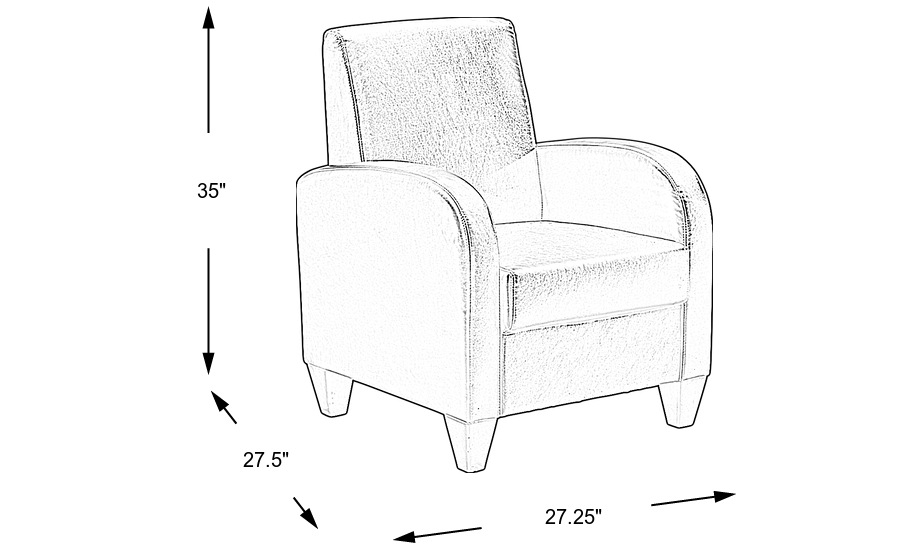 Dimension Image. Please refer to the Dimension Tab on this page for dimension details.