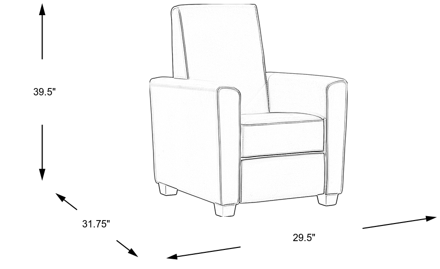 Dimension Image. Please refer to the Dimension Tab on this page for dimension details.