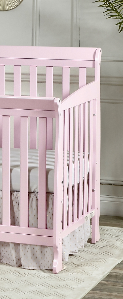 Kids Alvoro Pink Convertible Crib - Thumbnail - Image 4