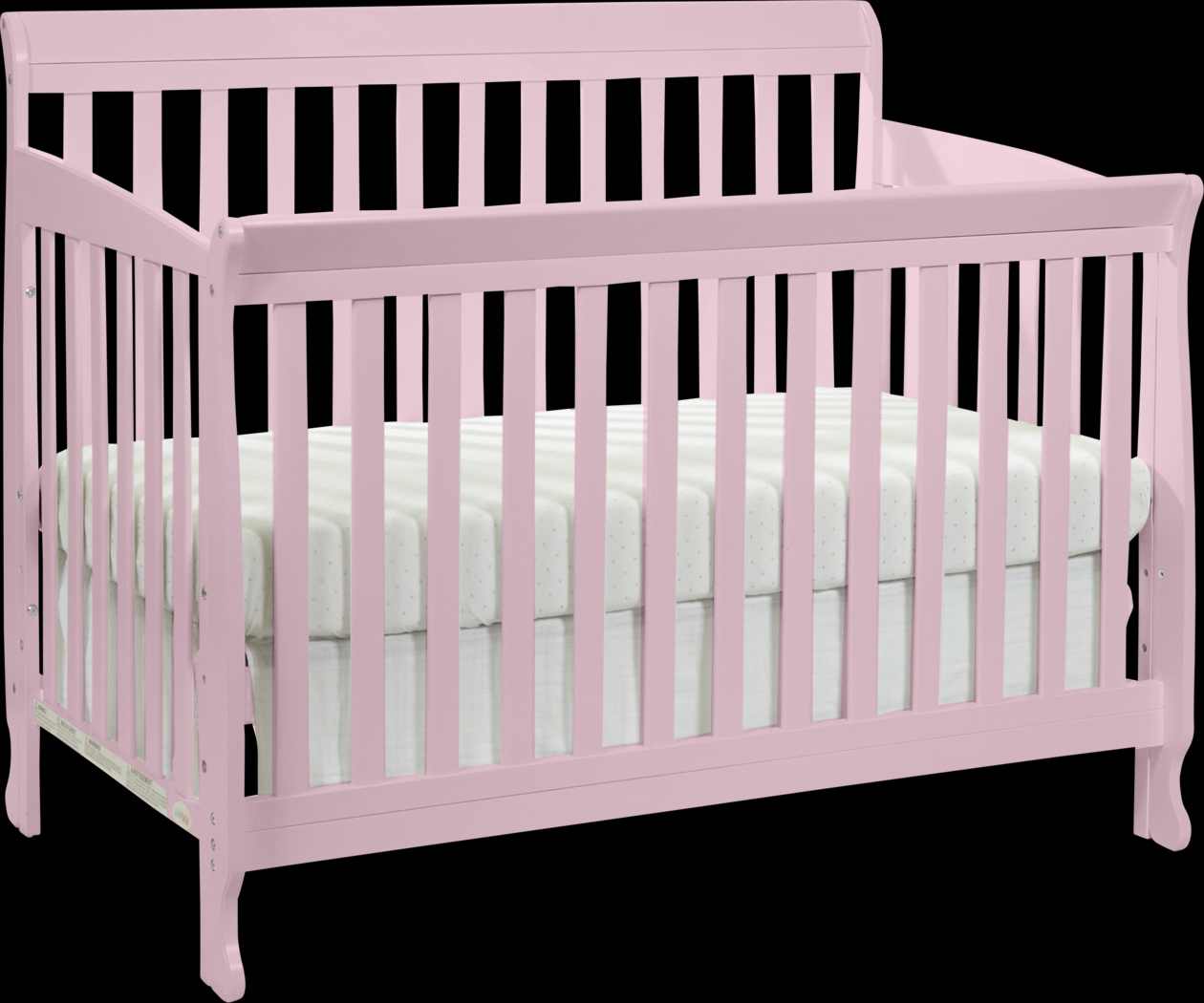 Kids Alvoro Pink Convertible Crib - Thumbnail - Image 1