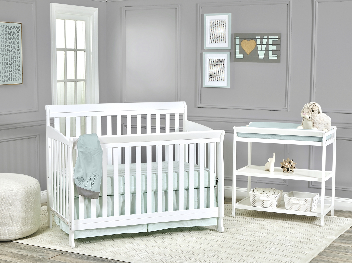 Kids Alvoro White Convertible Crib - Thumbnail - Image 2