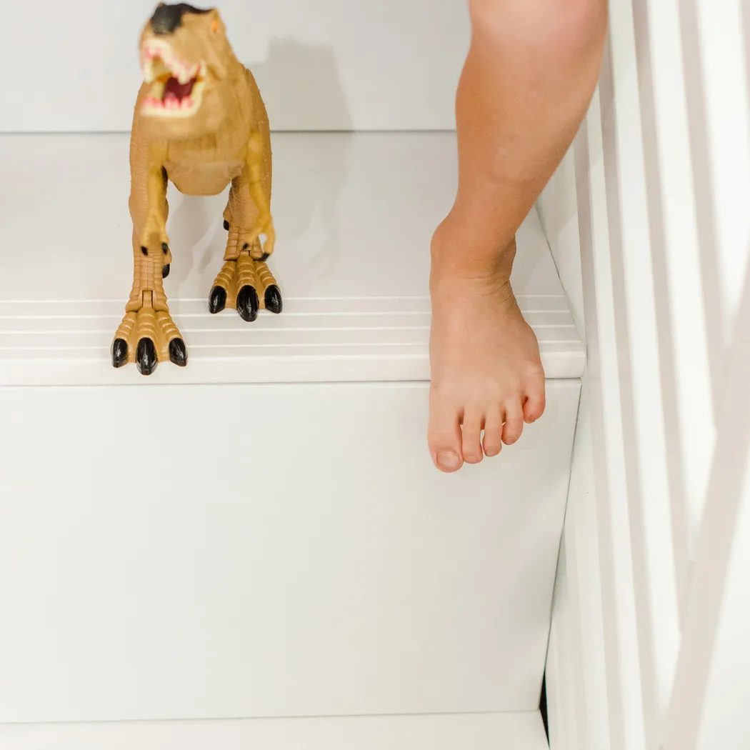 Kids Alwaes White Twin/Twin Low Bunk Bed with Slide and Blue Tent - Thumbnail - Image 6