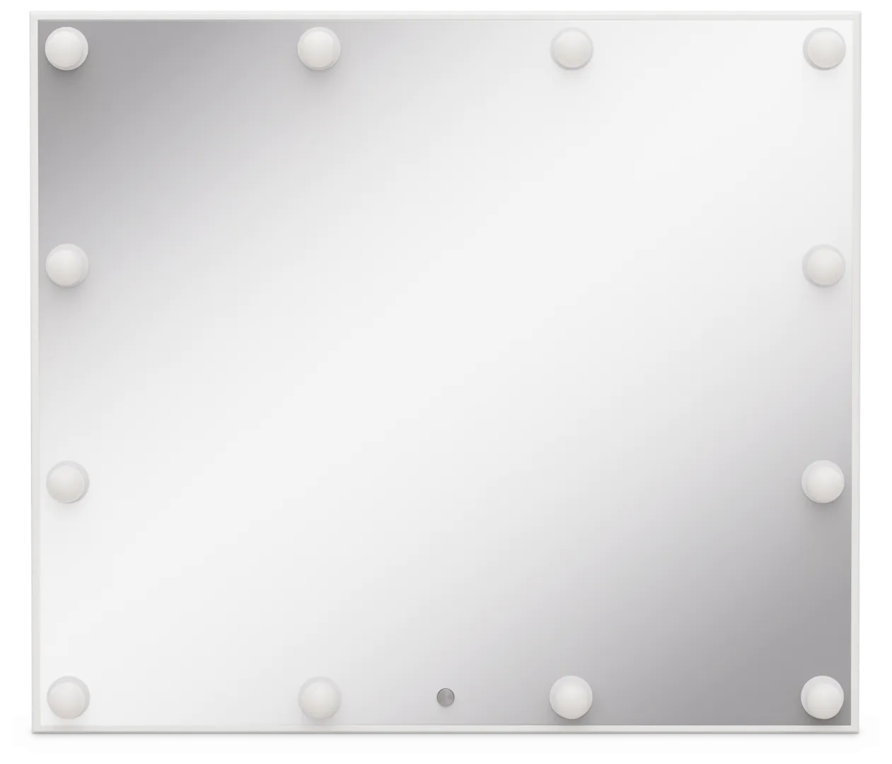 white hollywood mirror