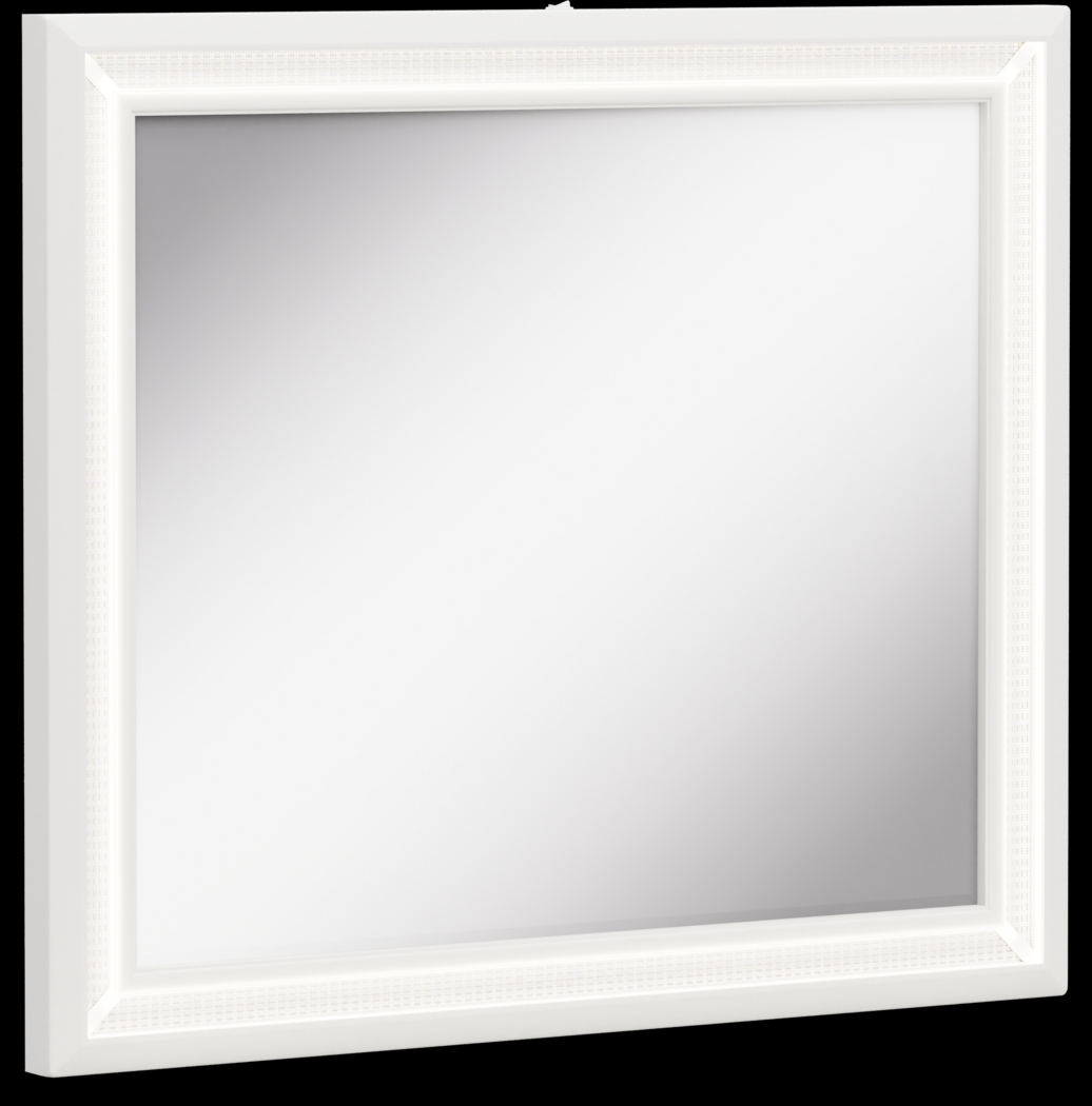 Kids Alyssa White Large Sparkle Mirror - Thumbnail - Image 2