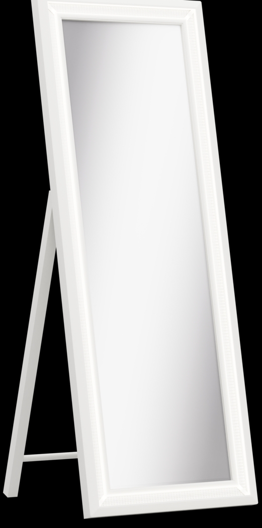 Kids Alyssa White Sparkle Floor Mirror - Thumbnail - Image 2