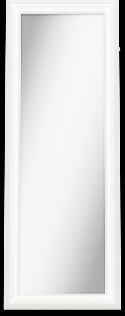 Kids Alyssa White Sparkle Floor Mirror - Thumbnail - Image 1