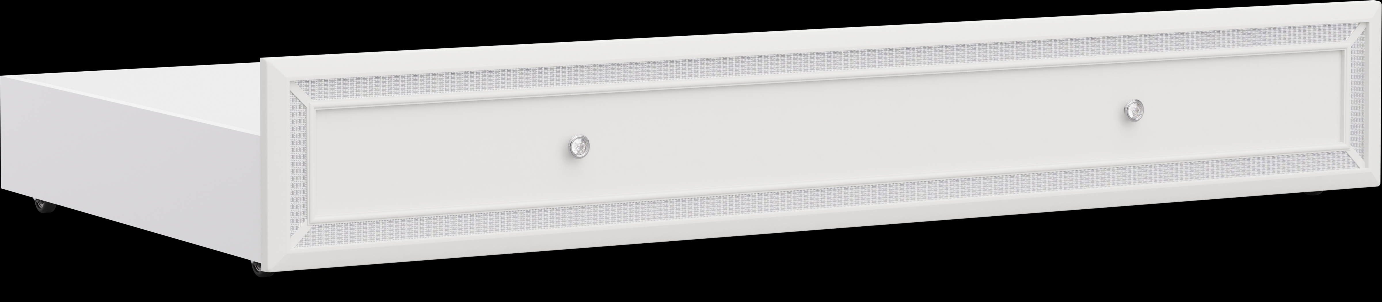 Kids Alyssa White Twin Storage Trundle - Thumbnail - Image 1