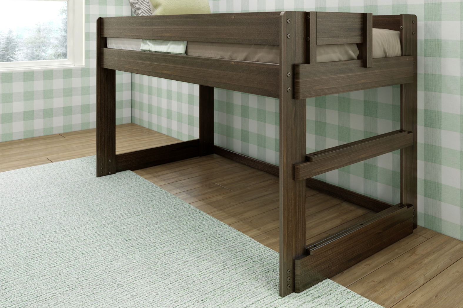 Kids Alzbeta I Brown Twin Loft Bed - Thumbnail - Image 3