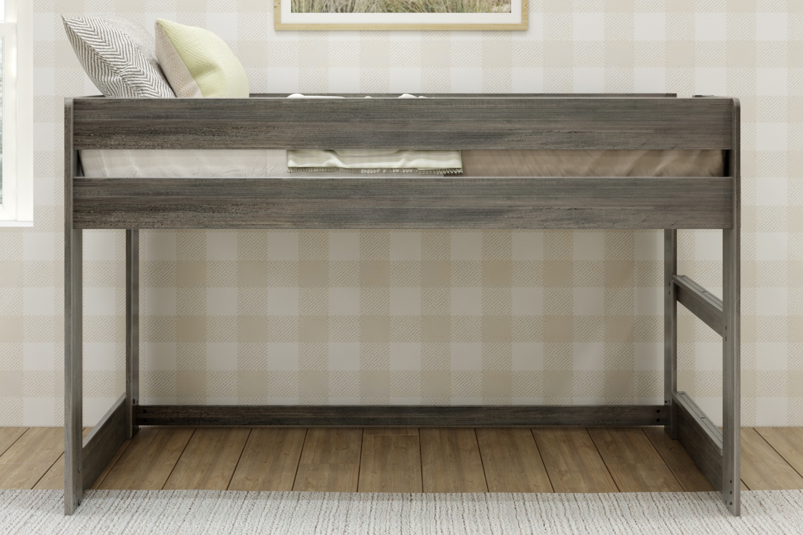 Kids Alzbeta I Gray Twin Loft Bed - Thumbnail - Image 2