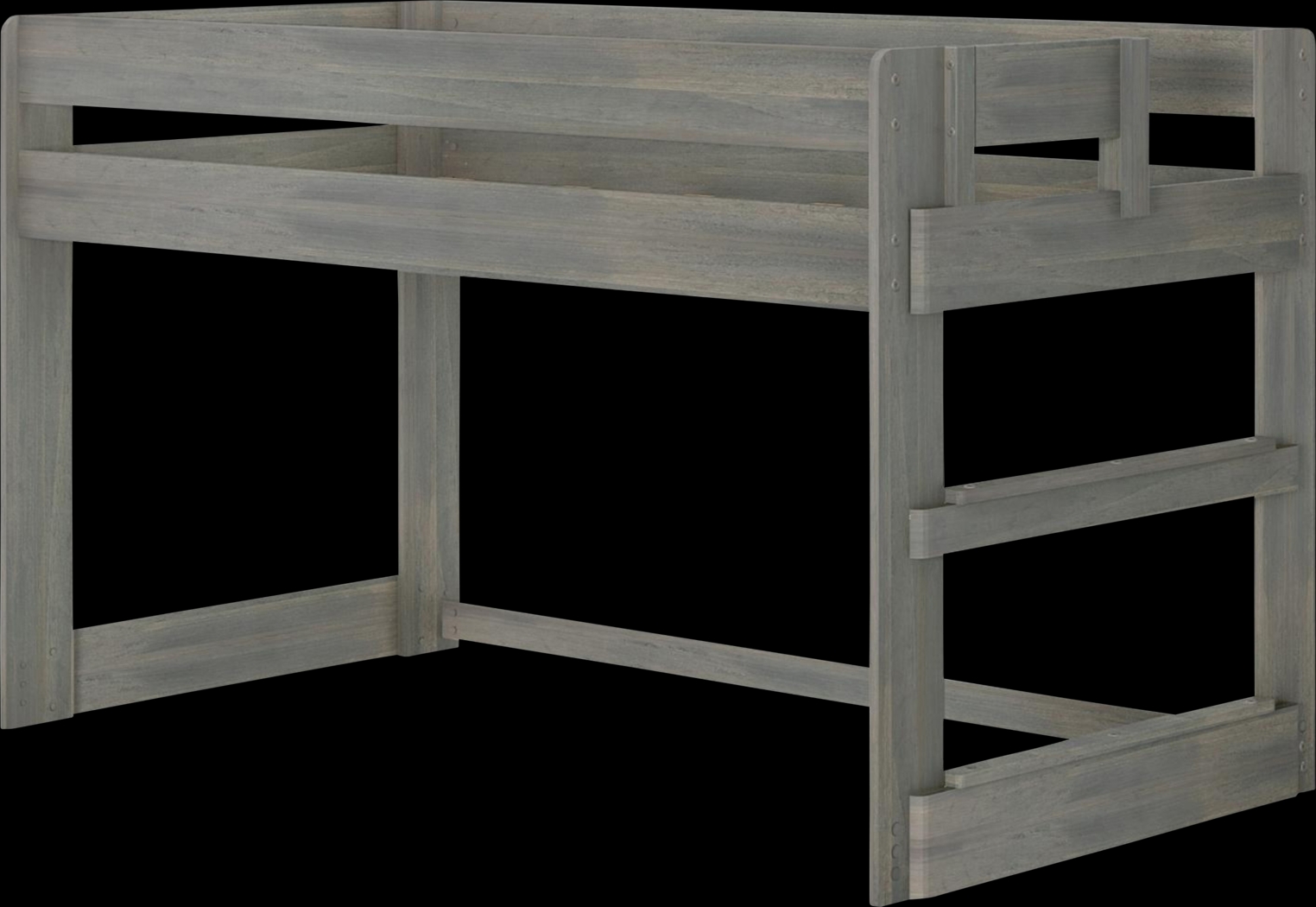 Kids Alzbeta I Gray Twin Loft Bed - Thumbnail - Image 1