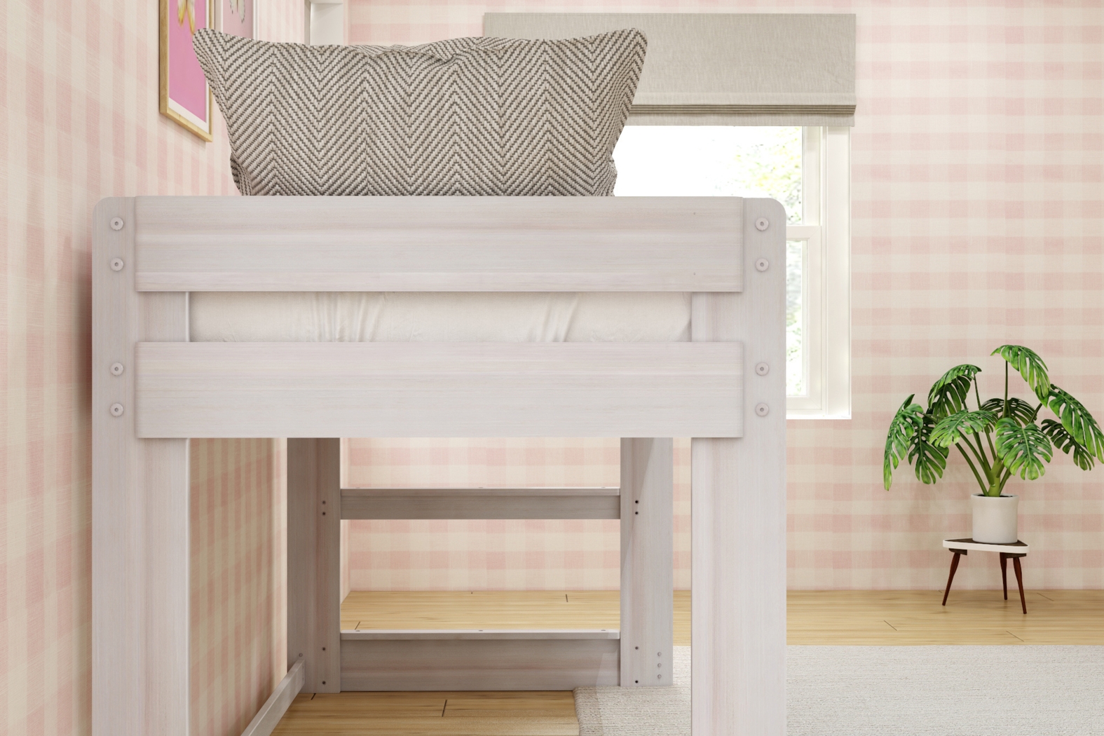 Kids Alzbeta I White Twin Loft Bed - Thumbnail - Image 6