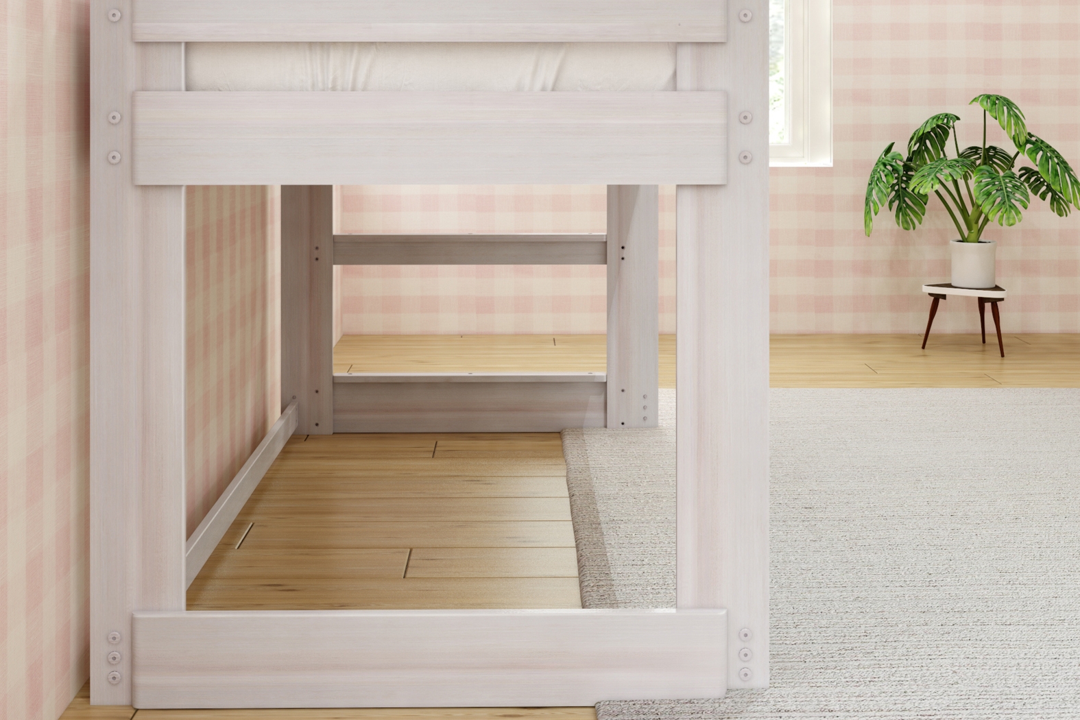 Kids Alzbeta I White Twin Loft Bed - Thumbnail - Image 7