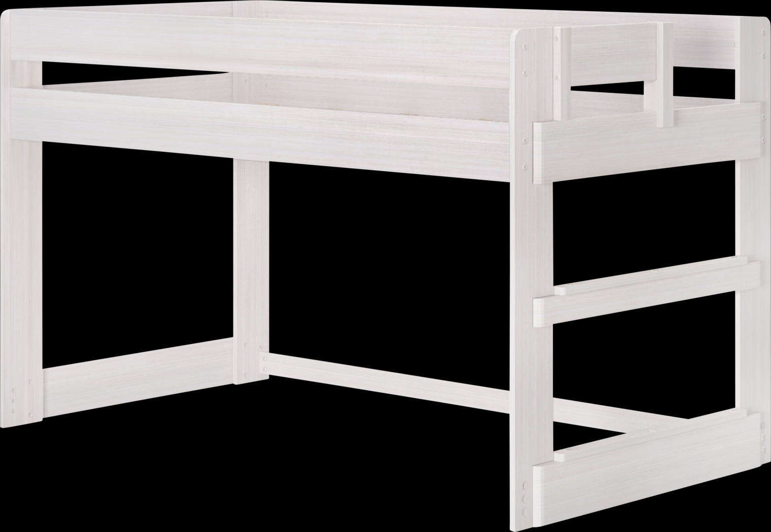 Kids Alzbeta I White Twin Loft Bed - Thumbnail - Image 1
