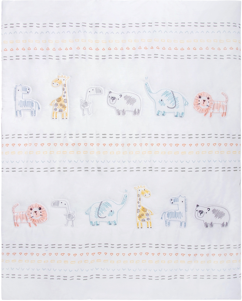 Kids Amaia White 3 Pc Baby Bedding Set - Thumbnail - Image 4