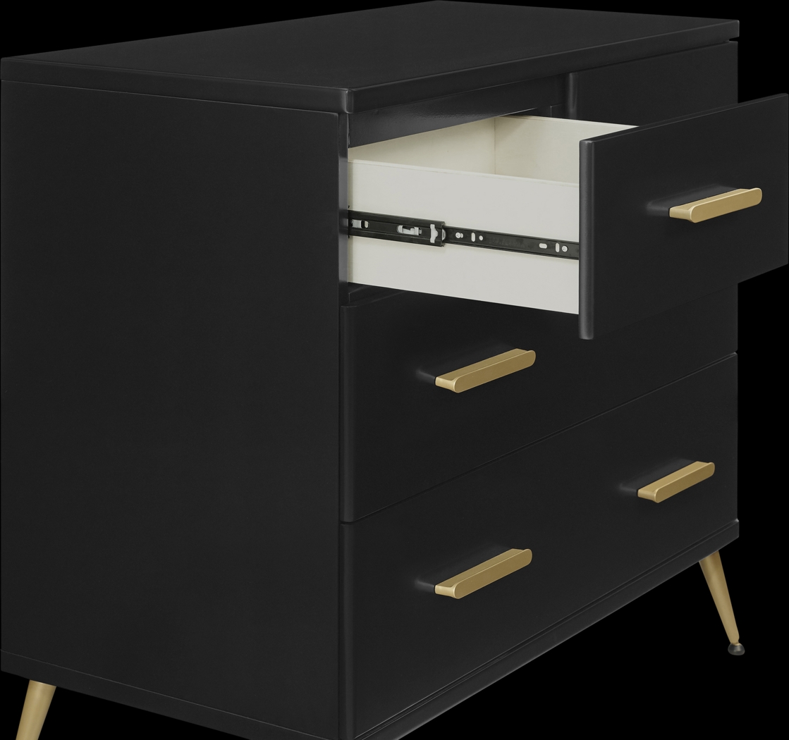 Kids Amarine Black Dresser & Changing Table - Thumbnail - Image 5