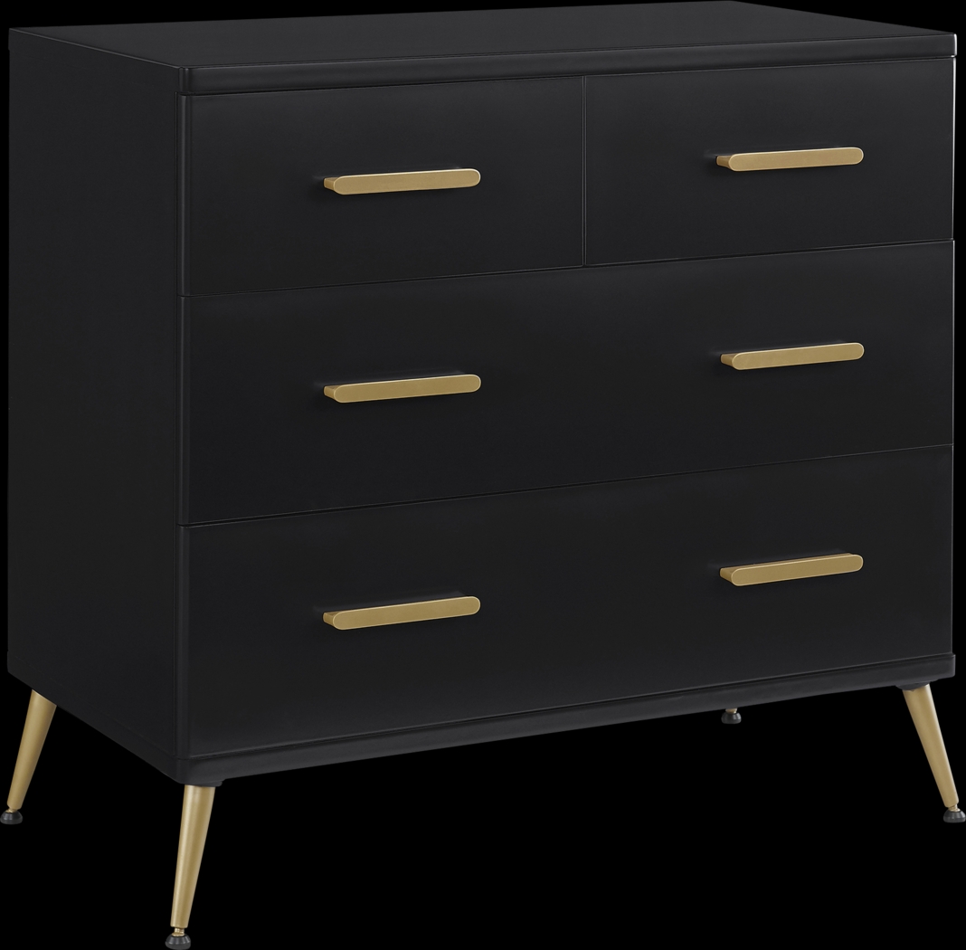 Kids Amarine Black Dresser & Changing Table - Thumbnail - Image 9
