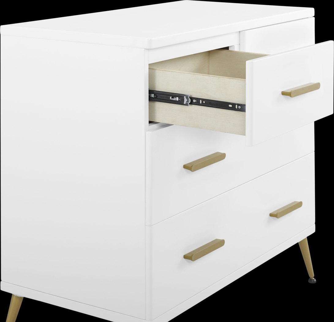 Kids Amarine White Dresser & Changing Table - Thumbnail - Image 5