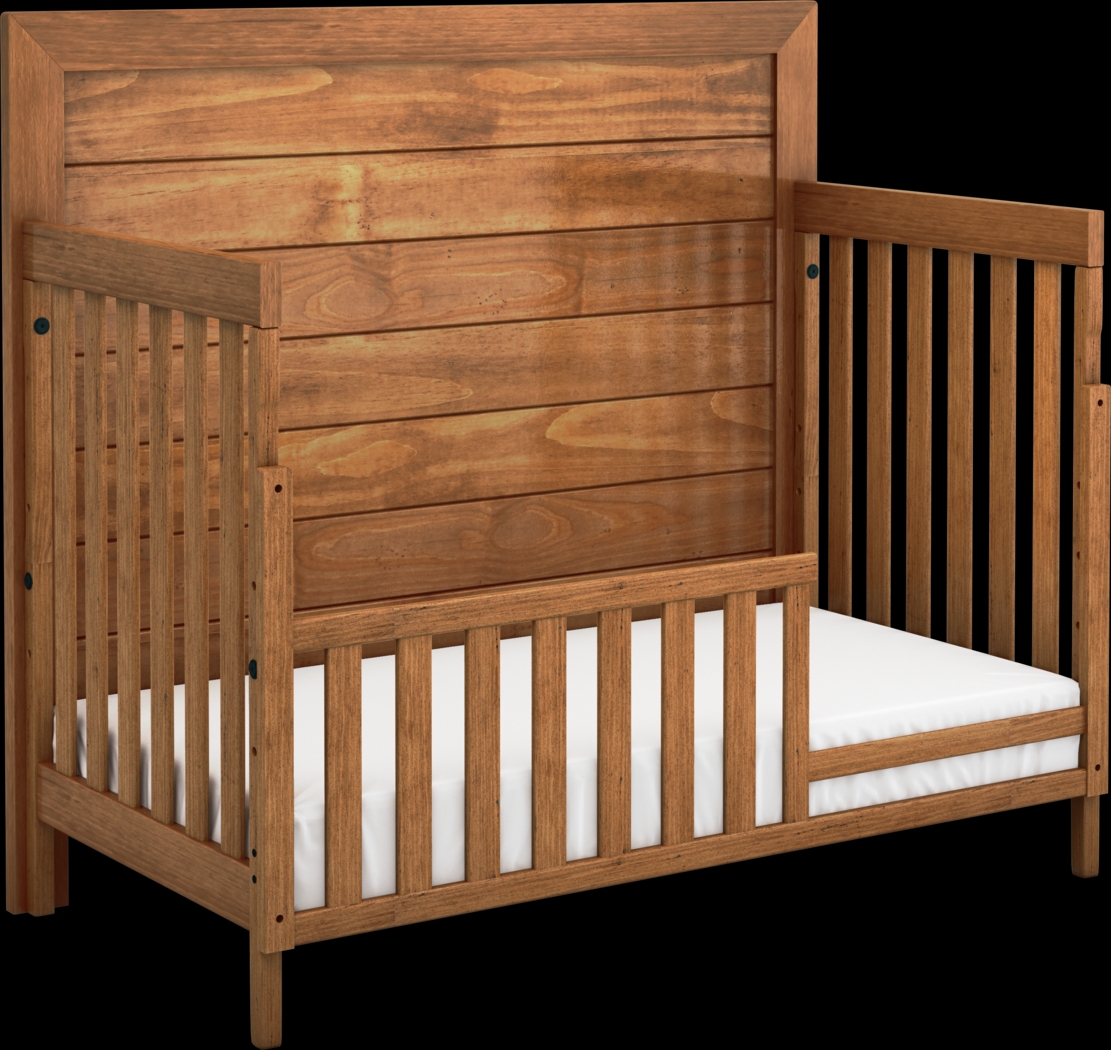 Kids Amber Creek Cinnamon Convertible Crib with Toddler Rail - Thumbnail - Image 1
