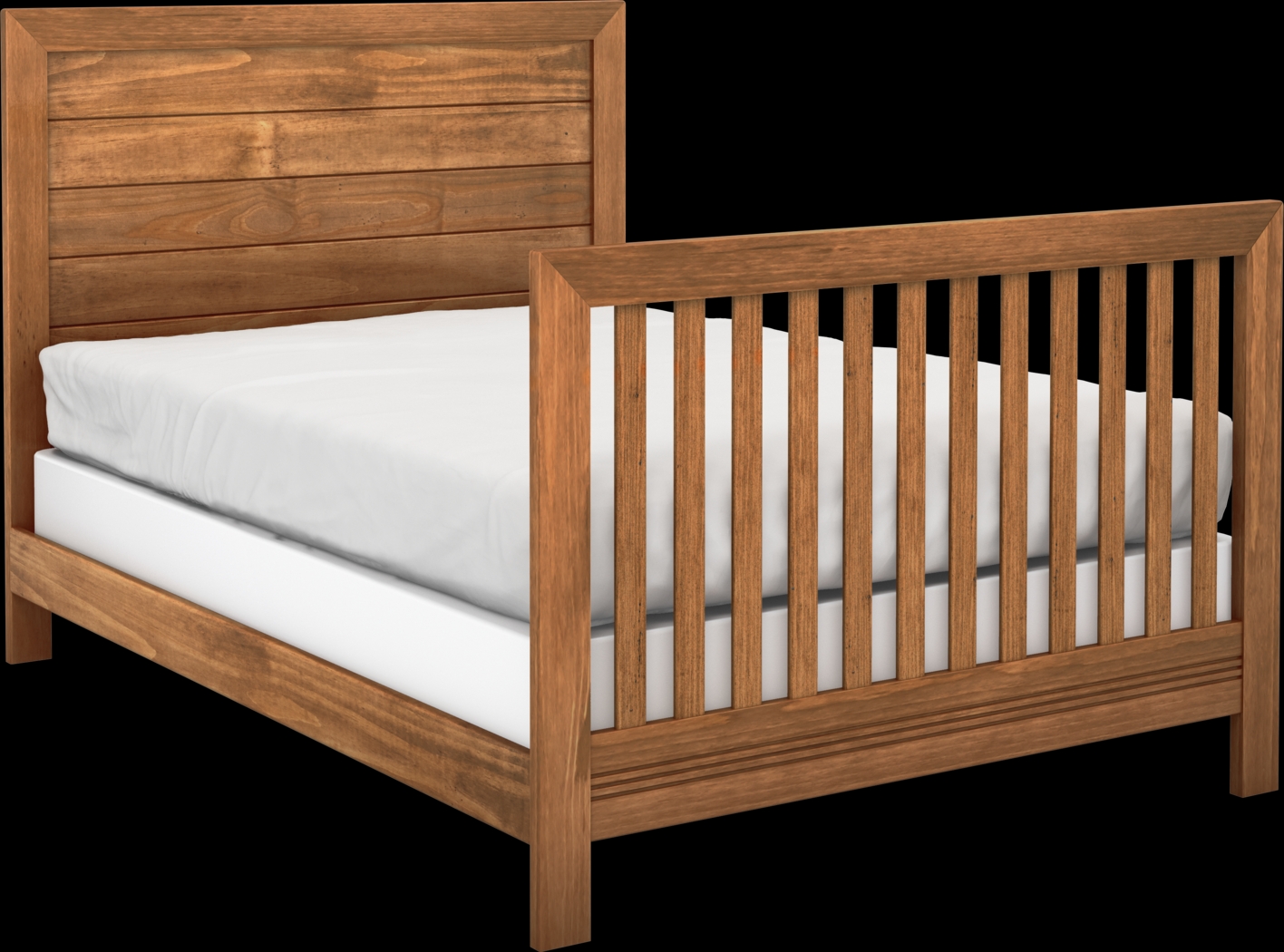Kids Amber Creek Cinnamon Convertible Crib with Toddler Rail and Full Conversion Rails - Thumbnail - Image 4