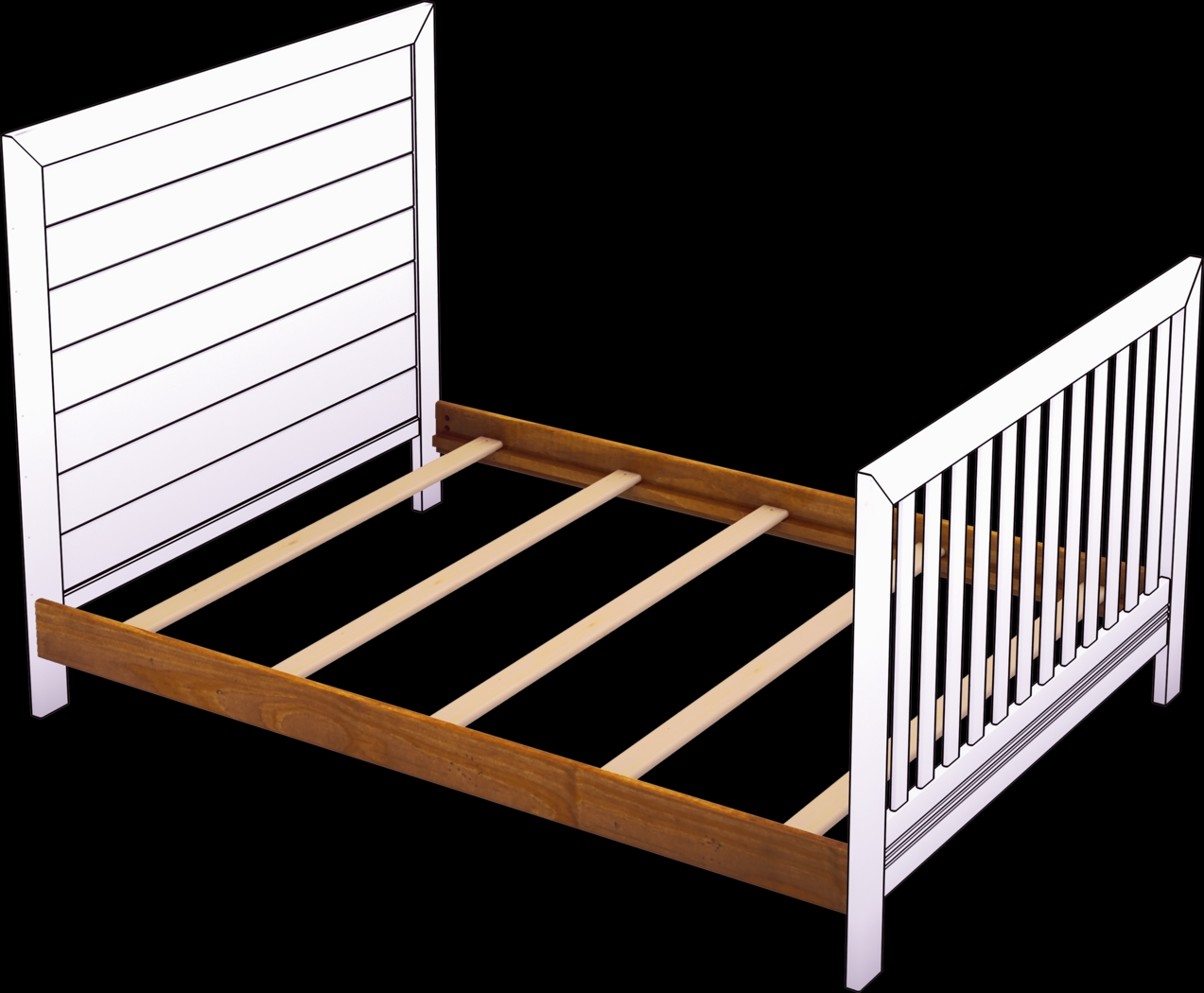 Creekside Chestnut 6 Pc Nursery with Toddler & Conversion Rails - Thumbnail - Image 10