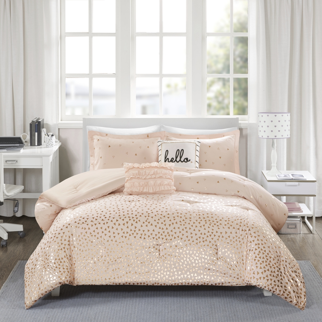 Kids Amedee Blush 4 Pc Twin Comforter Set - Thumbnail - Image 2