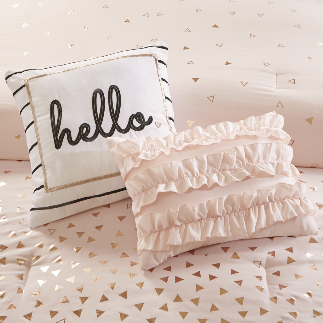 Kids Amedee Blush 4 Pc Twin Comforter Set - Thumbnail - Image 7