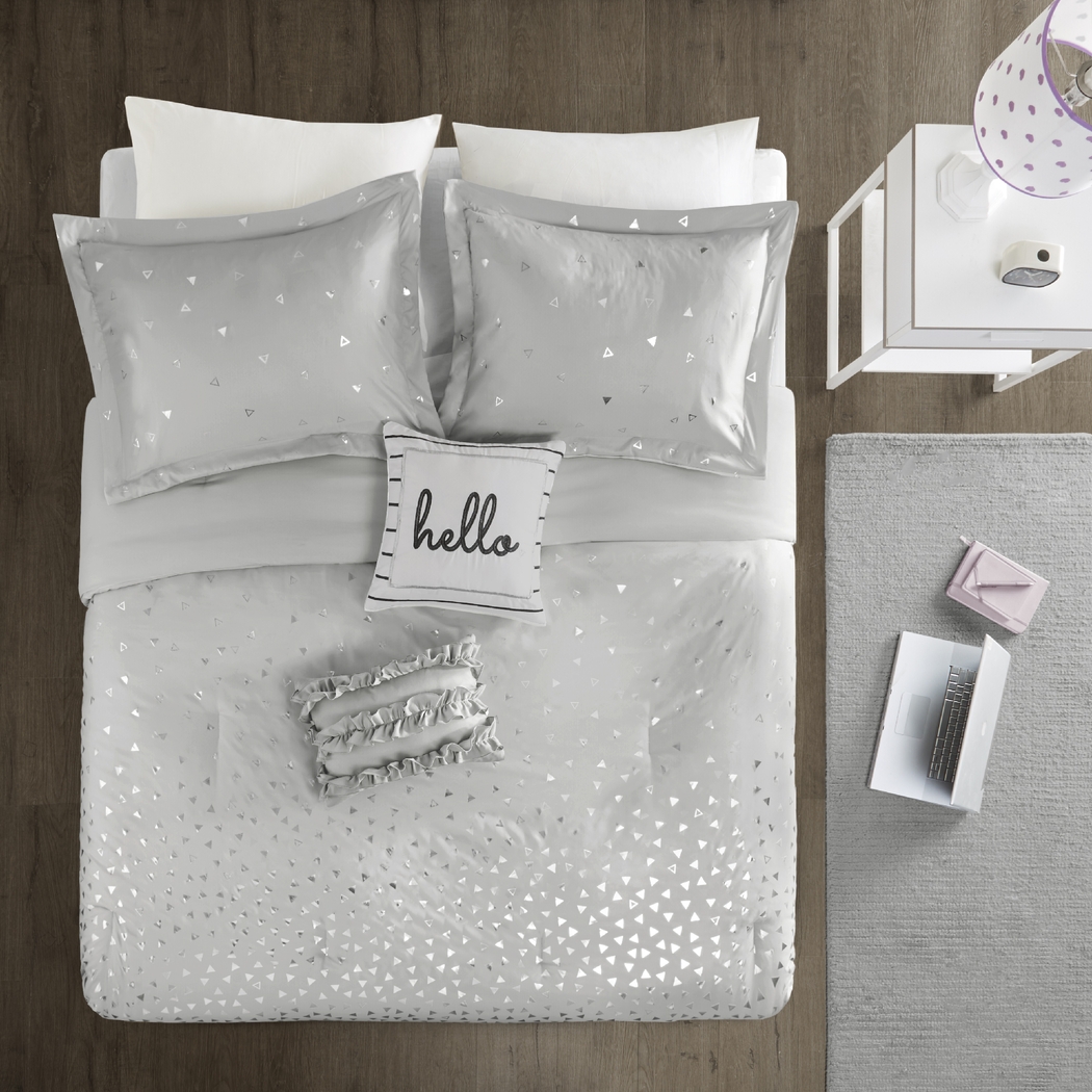 Kids Amedee Gray Twin Comforter Set - Thumbnail - Image 3