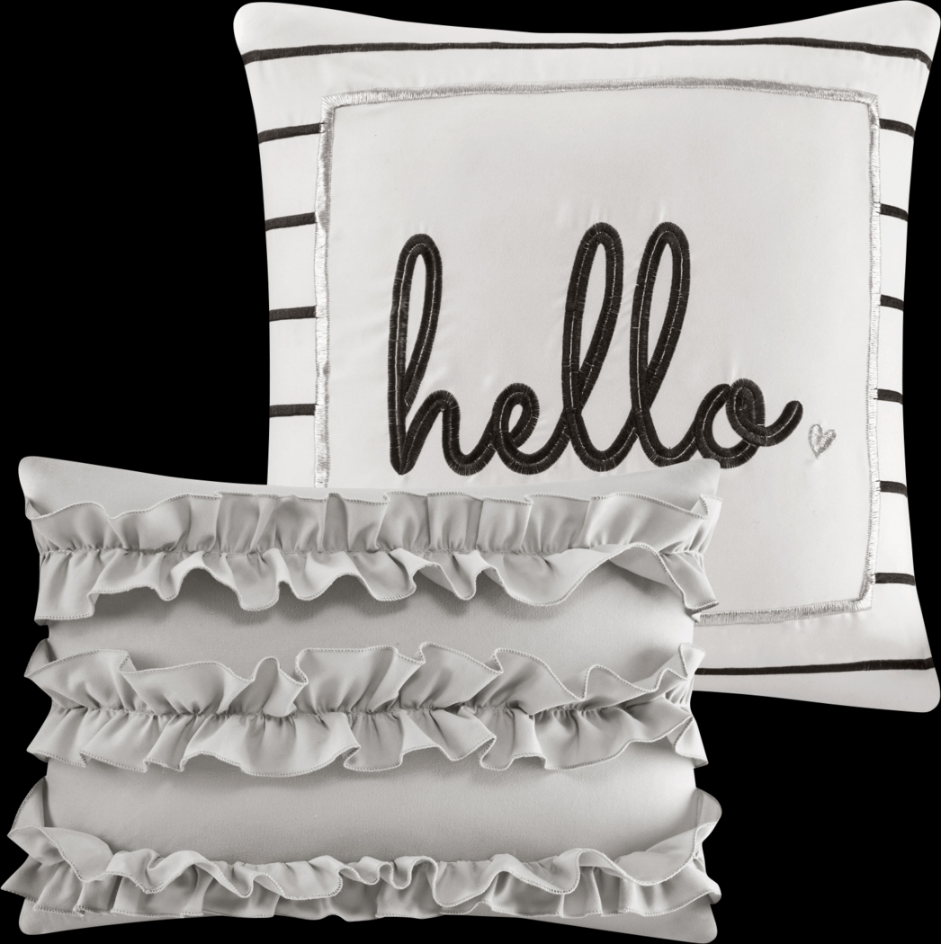 Kids Amedee Gray 5 Pc Full/Queen Comforter Set - Thumbnail - Image 8