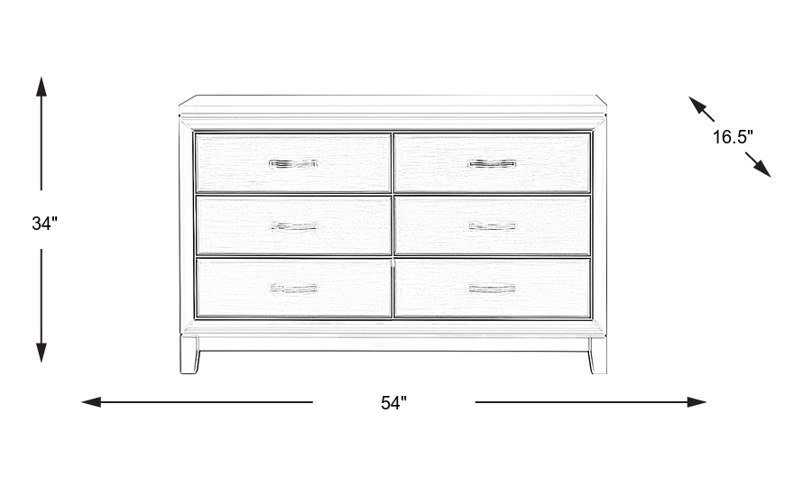 Dimension Image. Please refer to the Dimension Tab on this page for dimension details.
