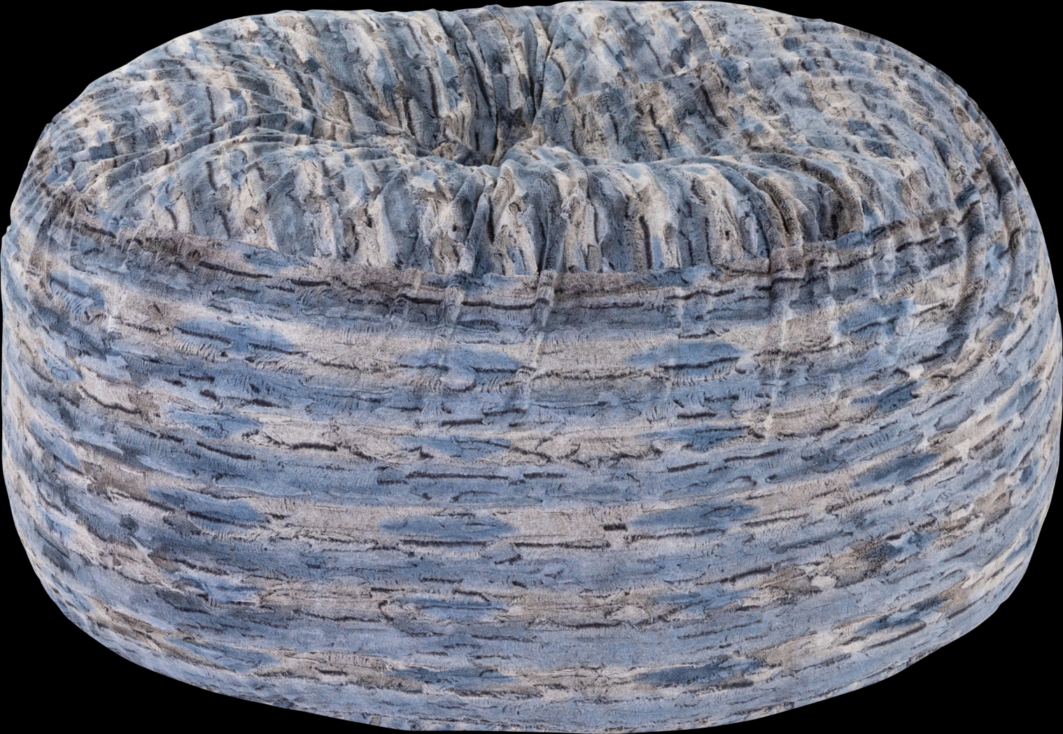 Kids Amraam Blue Bean Bag Chair - Thumbnail - Image 1