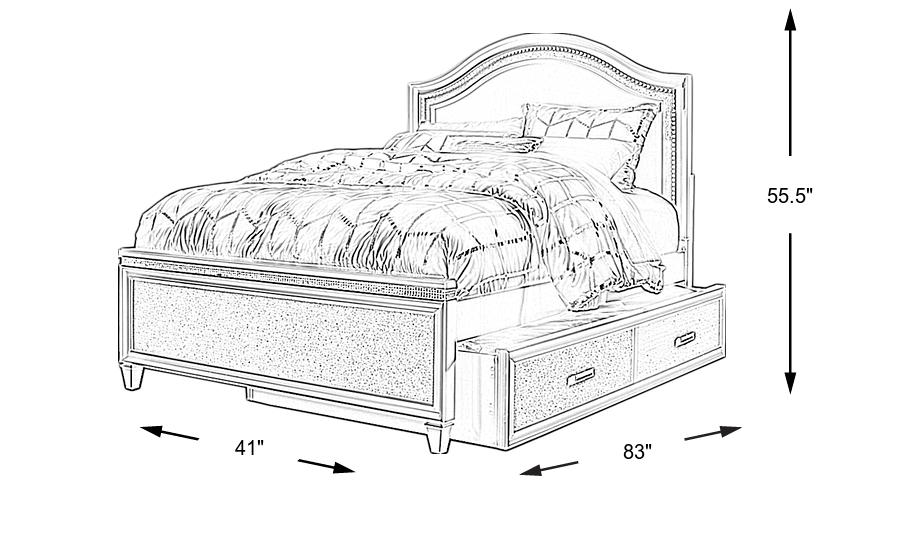 Dimension Image. Please refer to the Dimension Tab on this page for dimension details.