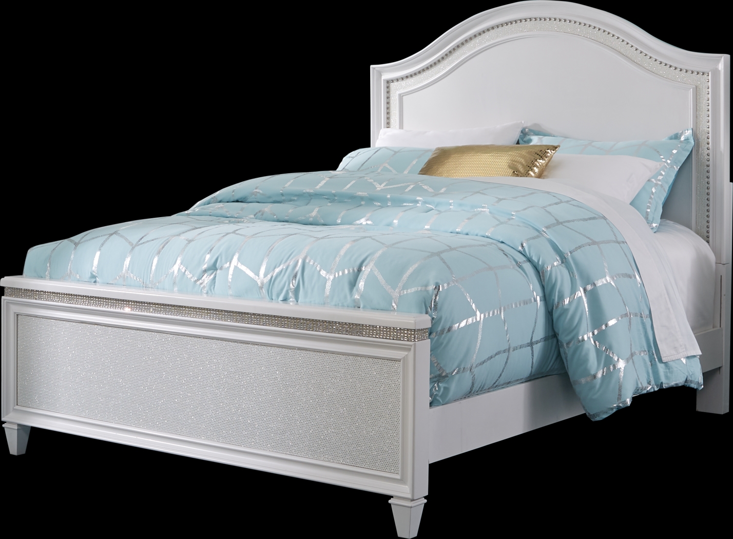 Kids Angelique White 5 Pc Twin Panel Bedroom - Thumbnail - Image 2