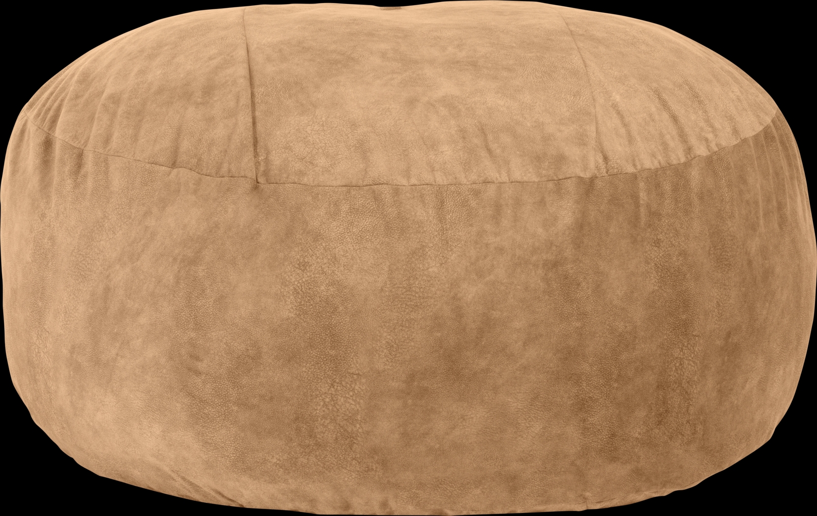 Kids Aniline I Tan Bean Bag Chair - Thumbnail - Image 1