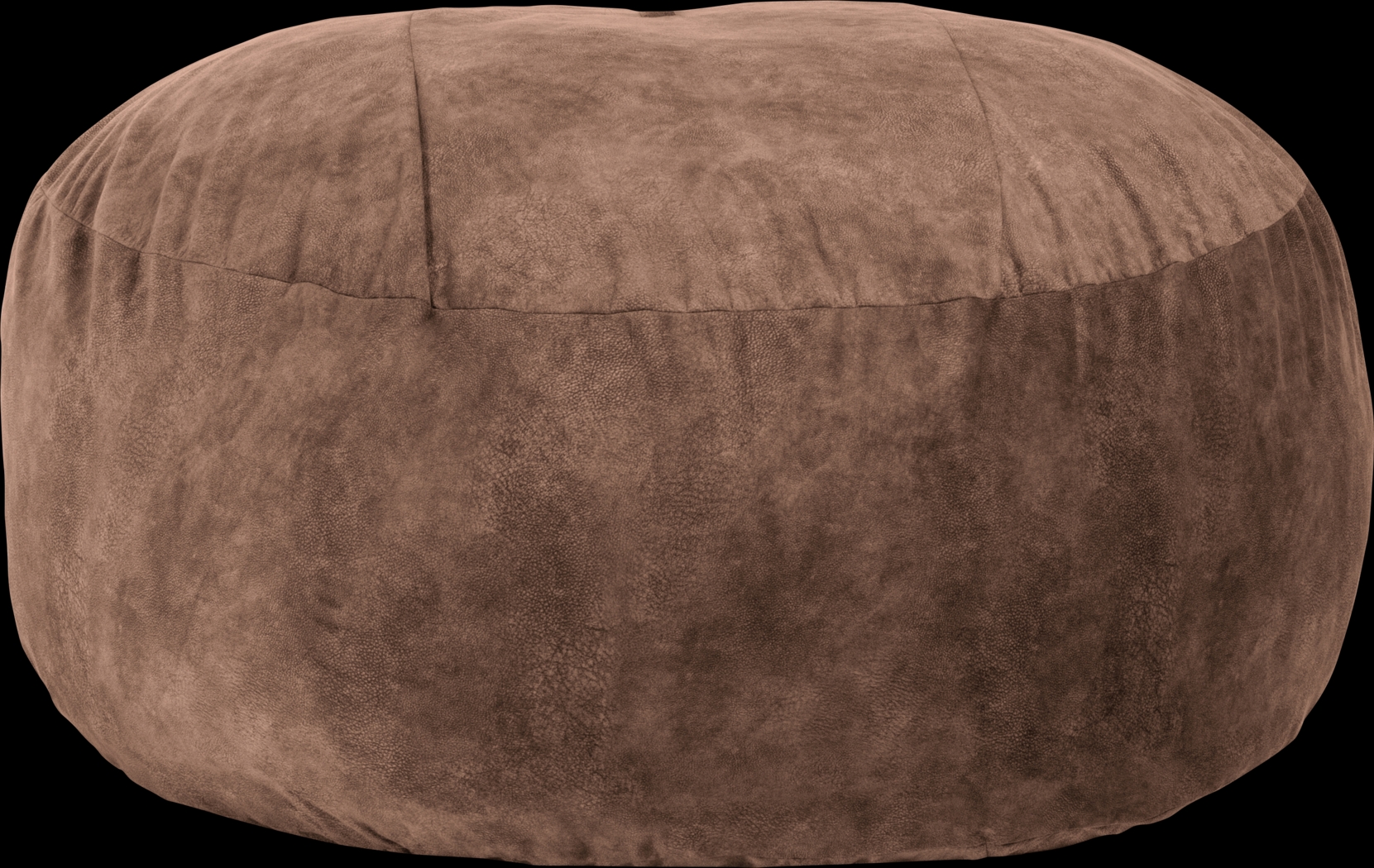 Kids Aniline I Brown Bean Bag Chair - Thumbnail - Image 1