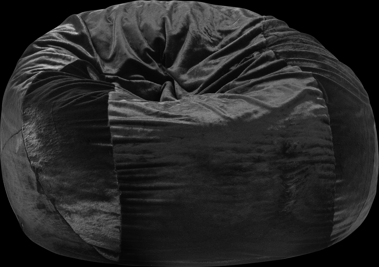 Kids Aniline II Black Bean Bag Chair - Thumbnail - Image 1