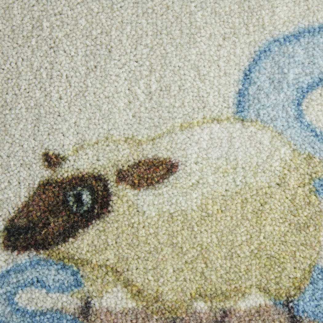 Kids Animal Alphabet White 3' x 5' Rug - Thumbnail - Image 4