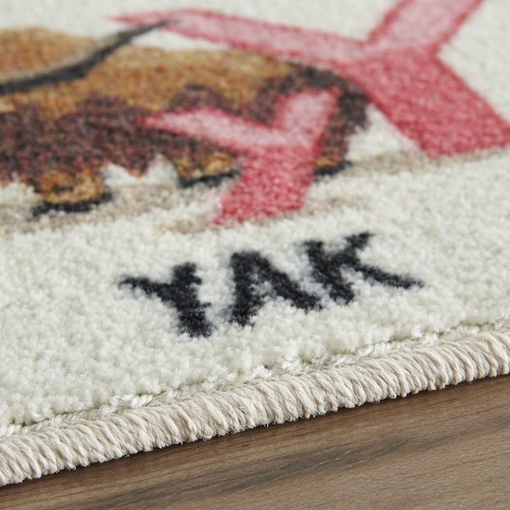 Kids Animal Alphabet White 5' x 8' Rug - Thumbnail - Image 3