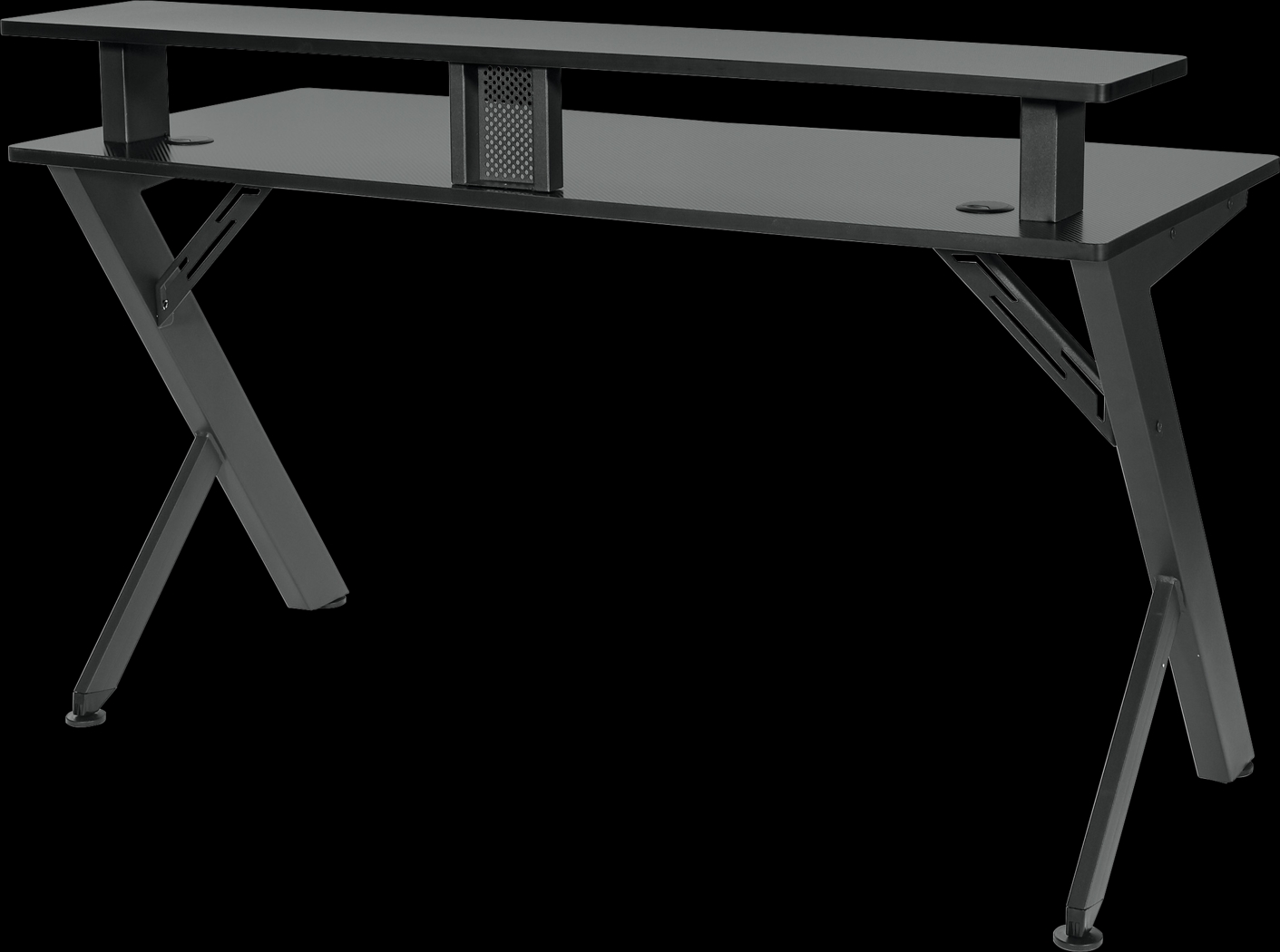 Antinous Black 54 in. PC Gaming Desk - Thumbnail - Image 2