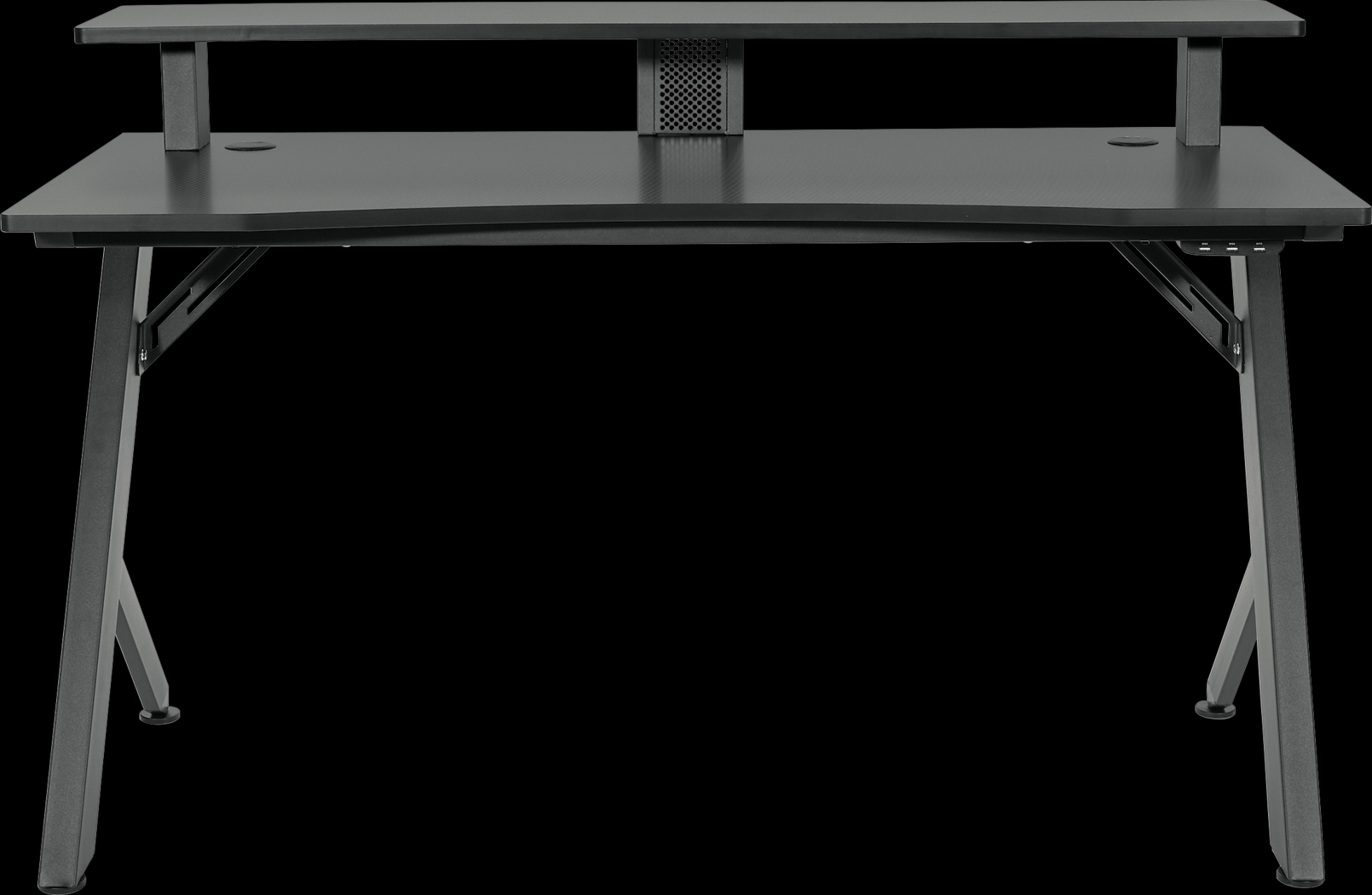 Antinous Black 54 in. PC Gaming Desk - Thumbnail - Image 1