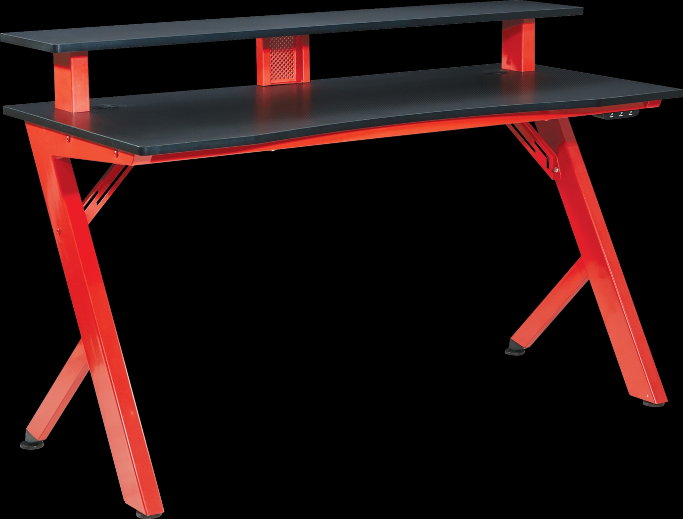 Antinous Red 54 in. PC Gaming Desk - Thumbnail - Image 1