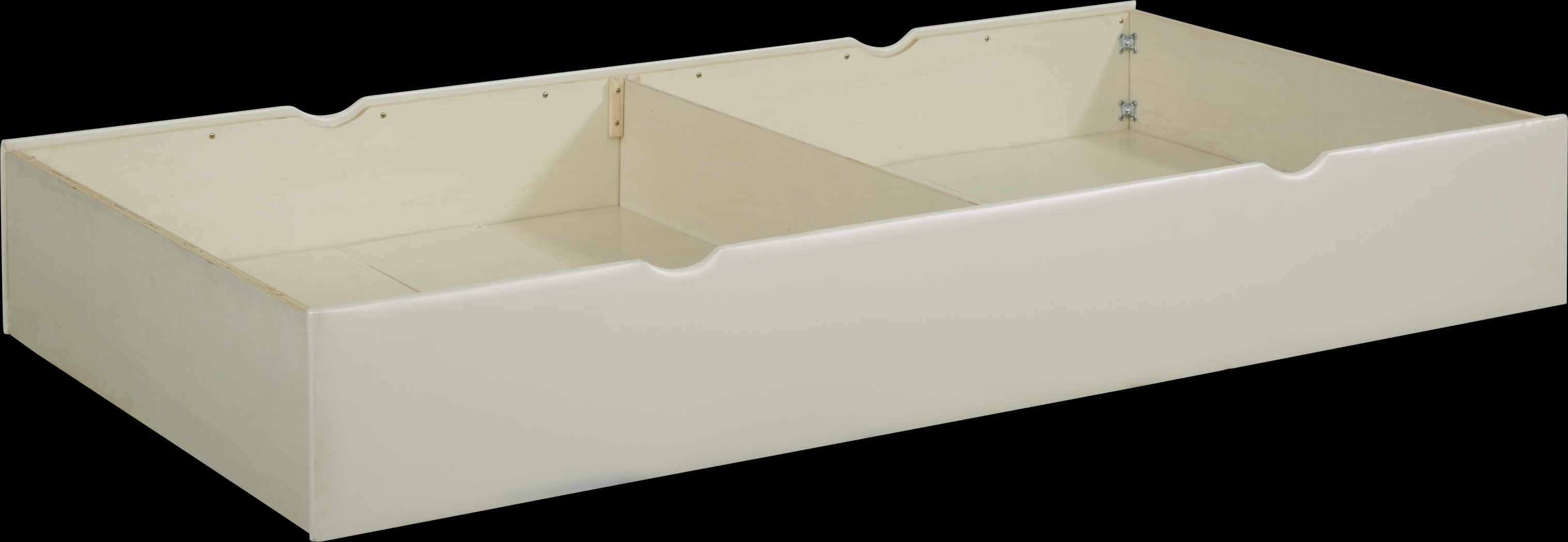 Kids Anya White Twin Storage Trundle - Thumbnail - Image 1