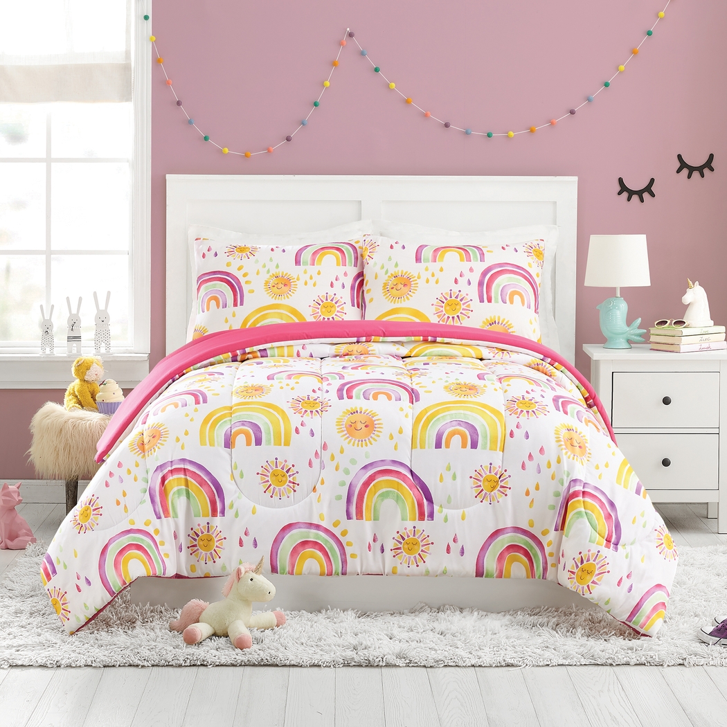 Kids Arcle Pink Twin Comforter Set - Thumbnail - Image 1