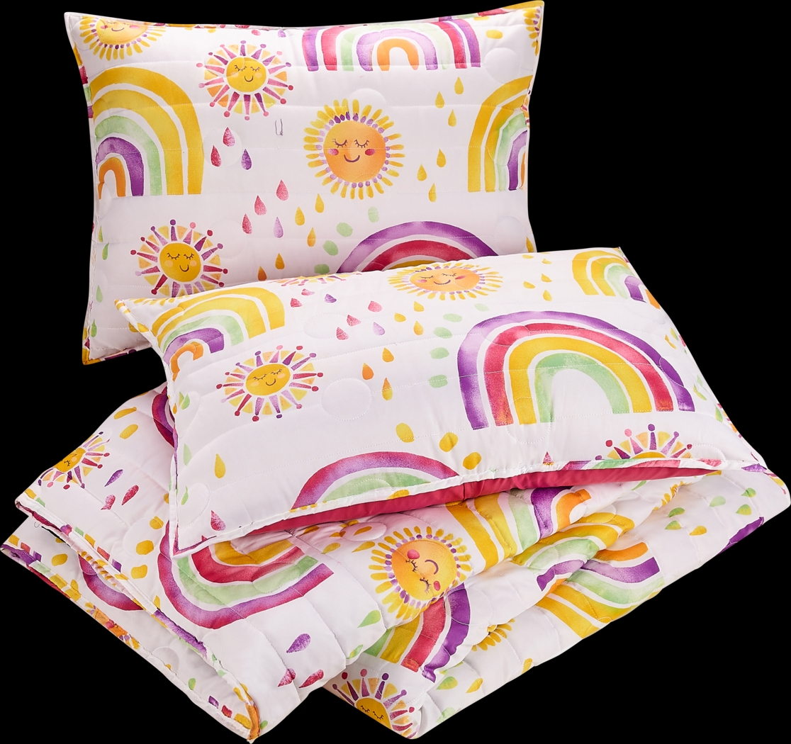 Kids Arcle Pink Twin Quilt Set - Thumbnail - Image 4