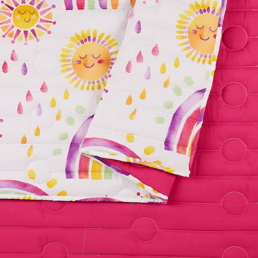 Kids Arcle Pink Full/Queen Quilt Set - Thumbnail - Image 5