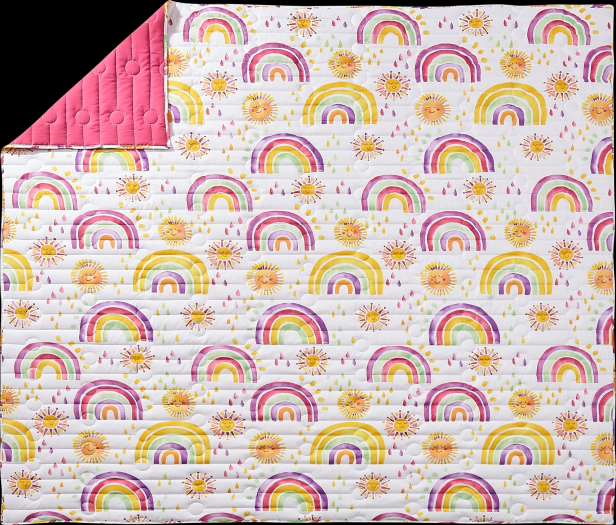 Kids Arcle Pink Full/Queen Quilt Set - Thumbnail - Image 6