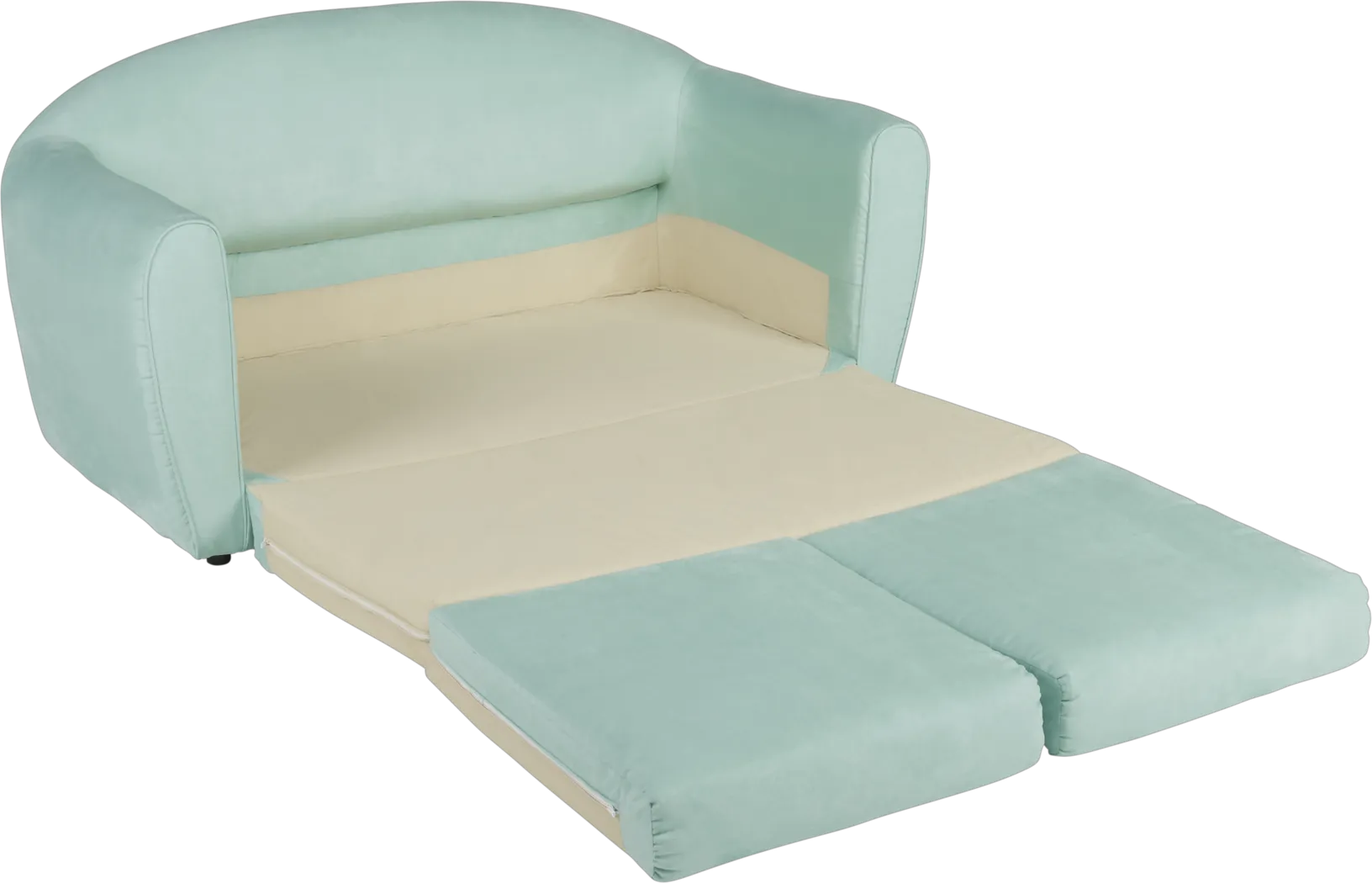 Kids Arezzo Mint Sleeper Sofa - Thumbnail - Image 4