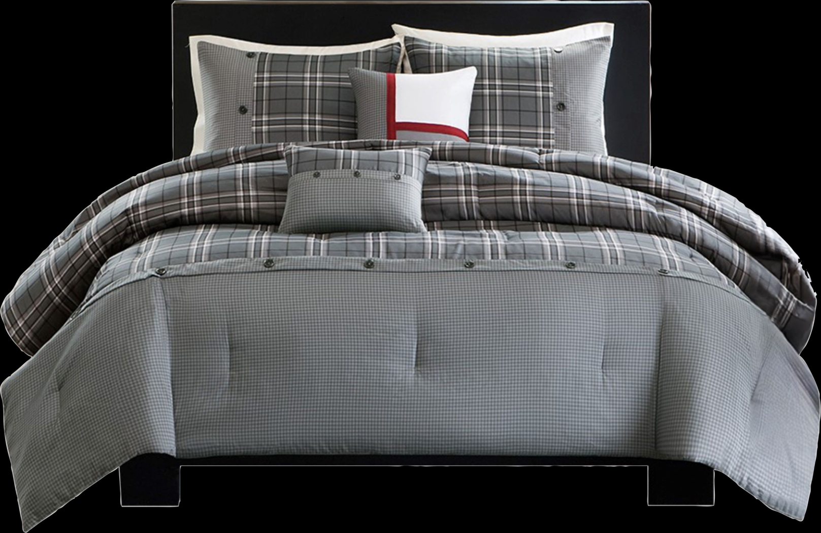 Kids Arigo Gray Twin Comforter Set - Thumbnail - Image 1