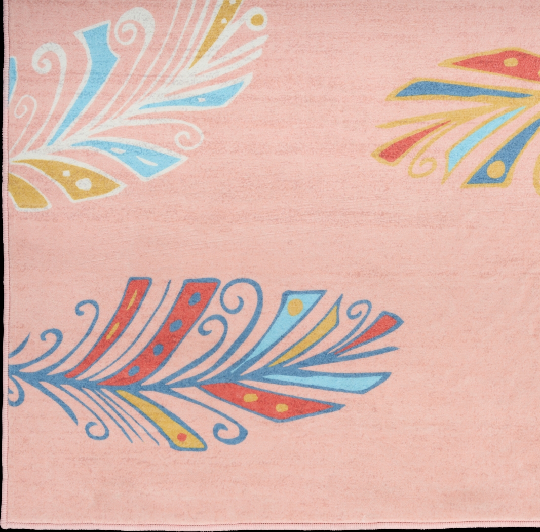Kids Arlo Feather Pink 3'5 x 5' Rug - Thumbnail - Image 4