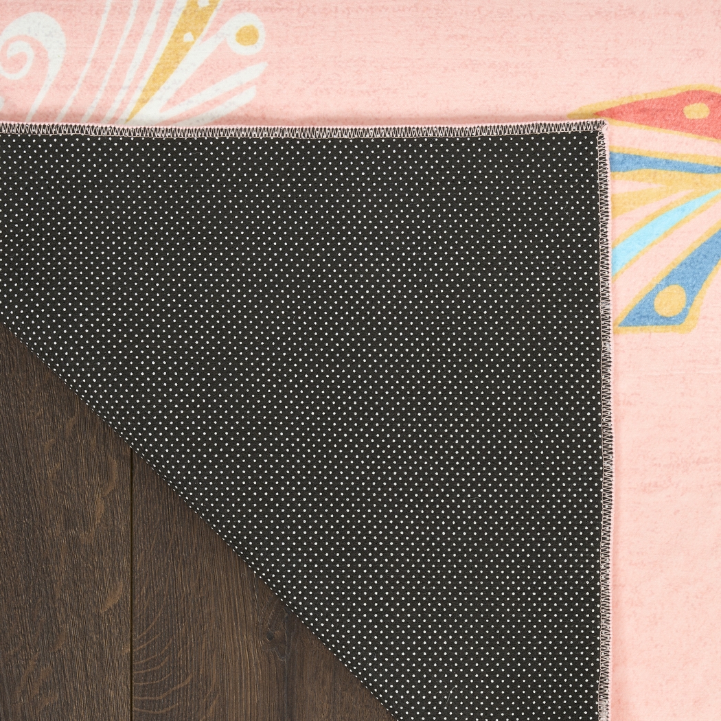 Kids Arlo Feather Pink 4' x 6' Rug - Thumbnail - Image 5